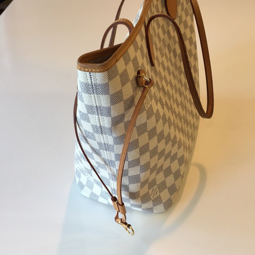 Authentic Louis Vuitton Neverfull Damier Azur Tote - Picture 3 of 8
